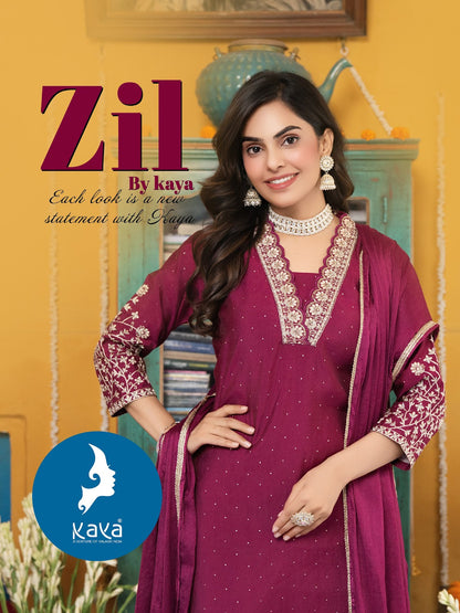 Zil Kaya Roman Readymade Pant Style Suits Wholesaler Gujarat