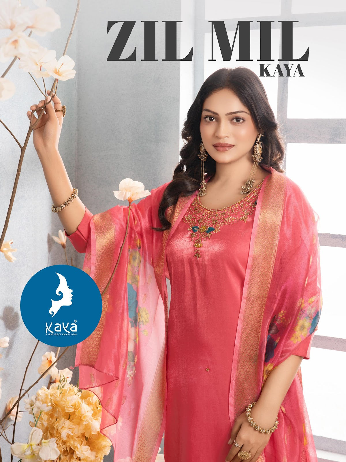 Zil Mil Kaya Roman Readymade Pant Style Suits Wholesaler Gujarat