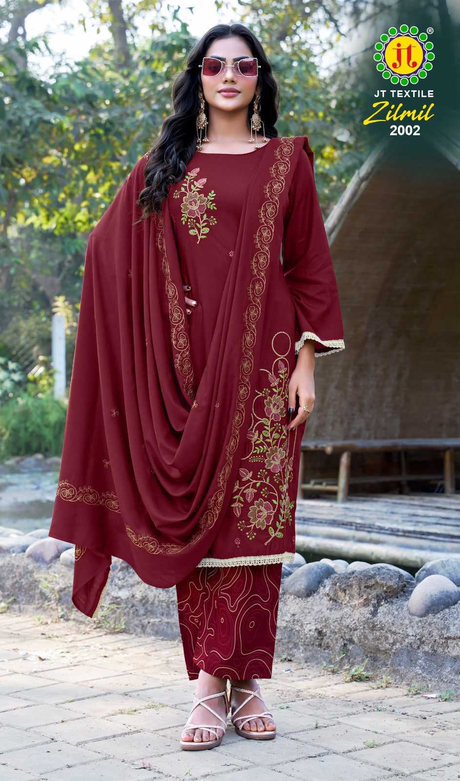 Zilmil Vol 2 Jt Rayon Pant Style Suits Wholesale Price