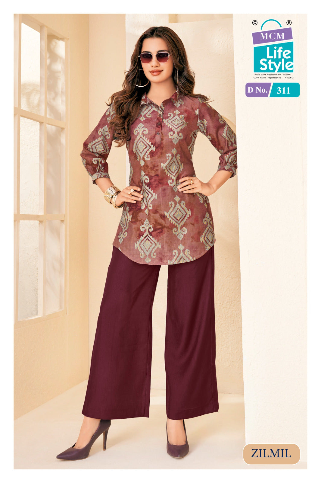 Zilmil Vol 3 Mcm Lifestyle Vertican Co Ord Set Manufacturer India