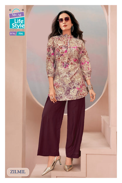 Zilmil Vol 5 Mcm Lifestyle Vertican Co Ord Set Wholesale Rate