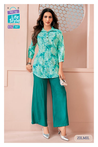 Zilmil Vol 5 Mcm Lifestyle Vertican Co Ord Set Wholesale Rate