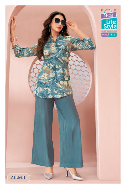Zilmil Vol 5 Mcm Lifestyle Vertican Co Ord Set Wholesale Rate