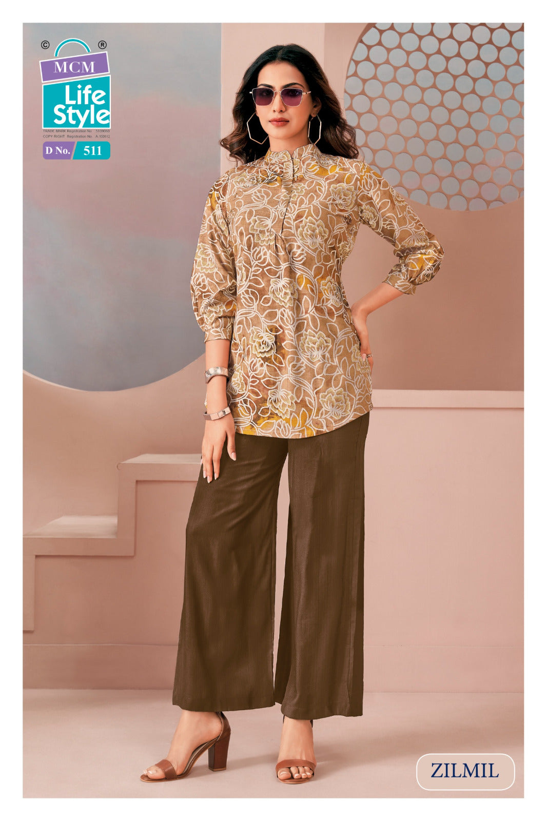 Zilmil Vol 5 Mcm Lifestyle Vertican Co Ord Set Wholesale Rate