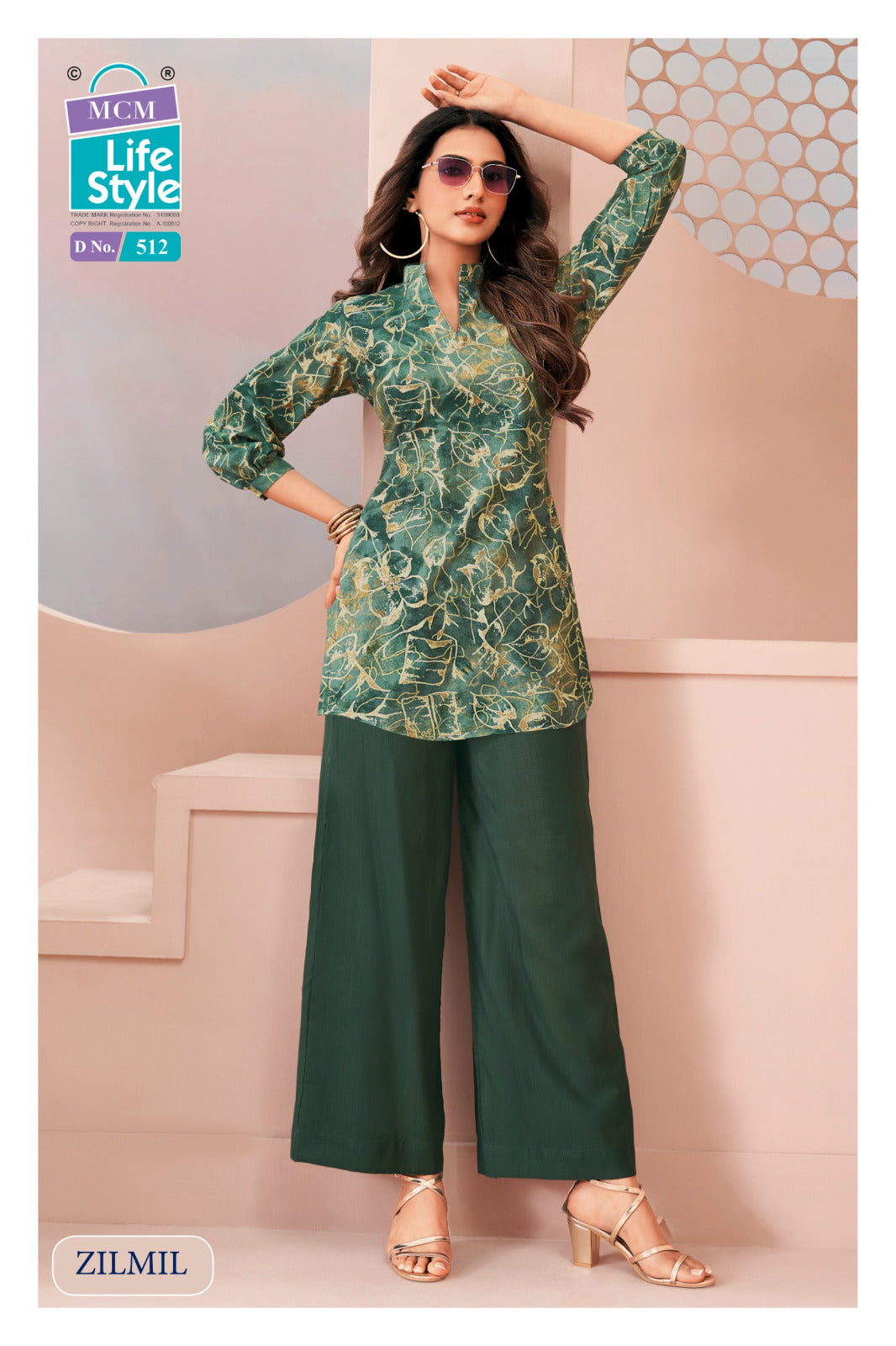 Zilmil Vol 5 Mcm Lifestyle Vertican Co Ord Set Wholesale Rate
