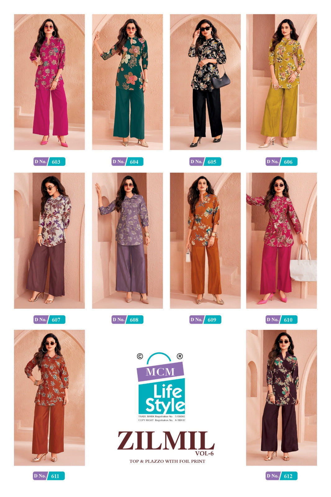Zilmil Vol 6 Mcm Lifestyle Vertican Co Ord Set Manufacturer