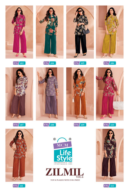 Zilmil Vol 6 Mcm Lifestyle Vertican Co Ord Set Manufacturer