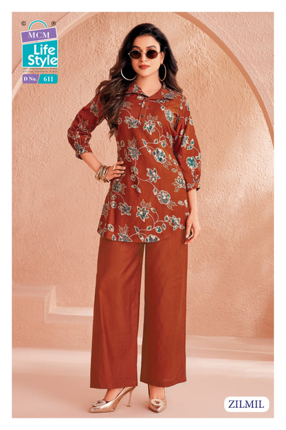 Zilmil Vol 6 Mcm Lifestyle Vertican Co Ord Set Manufacturer