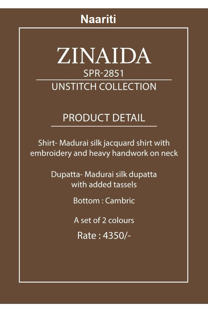 Zinaida 2851 Naariti Madurai Silk Pant Style Suits Wholesale Price