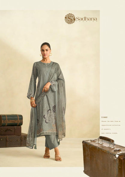Zinat Sadhana Pure Lawn Pant Style Suits Supplier Ahmedabad