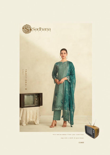 Zinat Sadhana Pure Lawn Pant Style Suits Supplier Ahmedabad