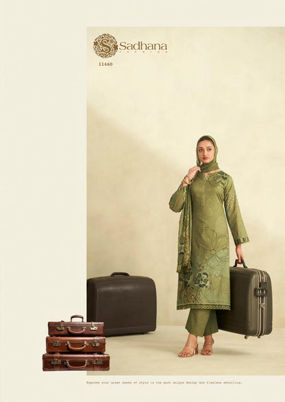 Zinat Sadhana Pure Lawn Pant Style Suits Supplier Ahmedabad