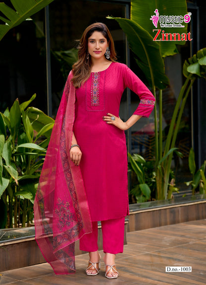 Zinnat Vol 1 Mystic 9 Viscose Readymade Pant Style Suits Wholesaler