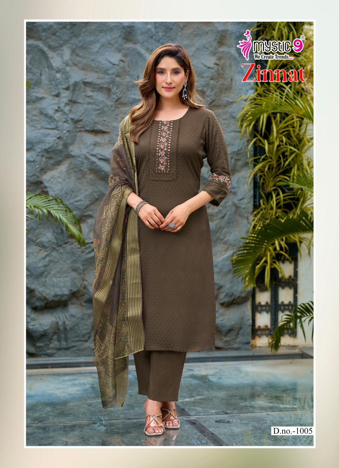 Zinnat Vol 1 Mystic 9 Viscose Readymade Pant Style Suits Wholesaler