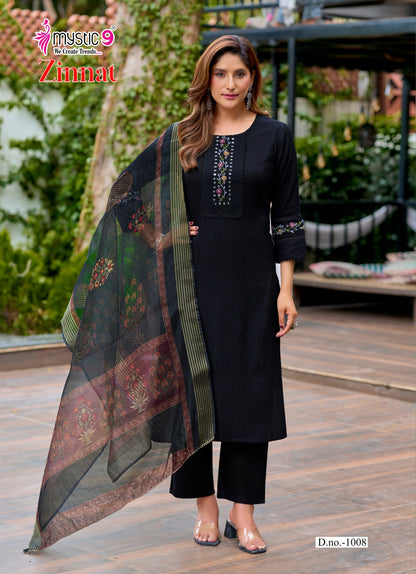 Zinnat Vol 1 Mystic 9 Viscose Readymade Pant Style Suits Wholesaler