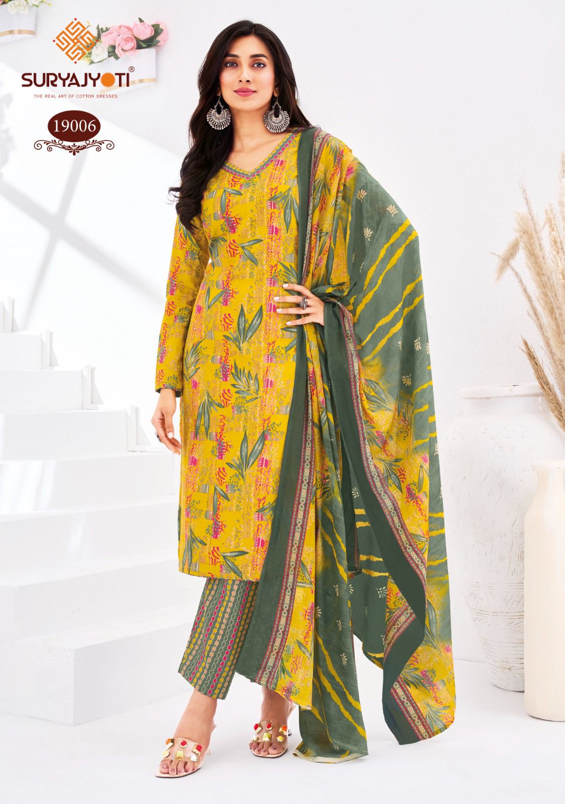 Zion Cotton Vol 19 Suryajyoti Pant Style Suits Wholesaler