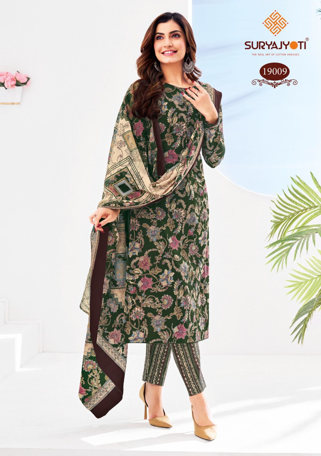 Zion Cotton Vol 19 Suryajyoti Pant Style Suits Wholesaler