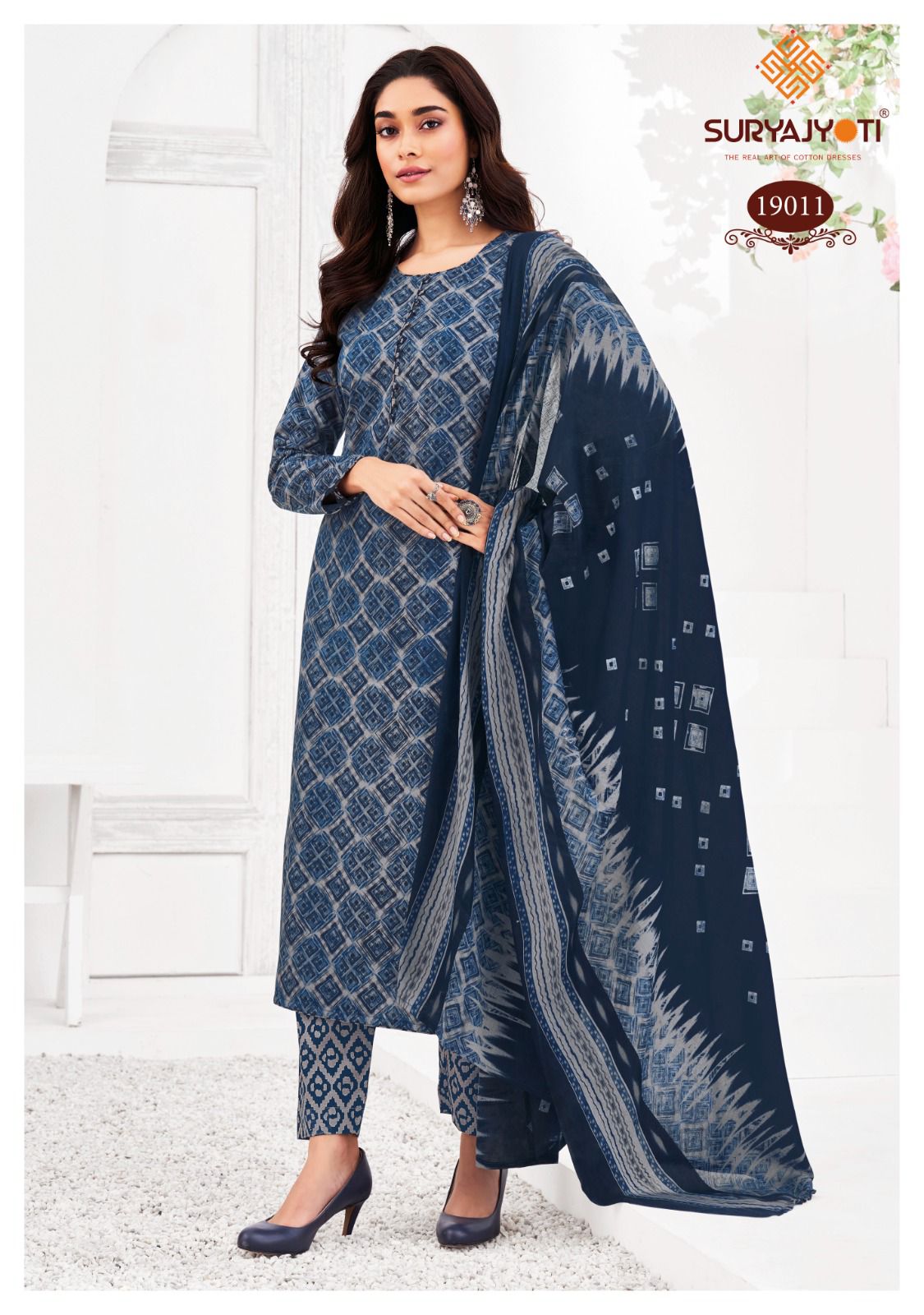 Zion Cotton Vol 19 Suryajyoti Pant Style Suits Wholesaler