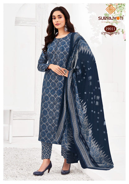 Zion Cotton Vol 19 Suryajyoti Pant Style Suits Wholesaler