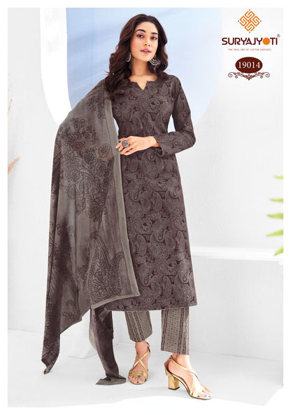 Zion Cotton Vol 19 Suryajyoti Pant Style Suits Wholesaler