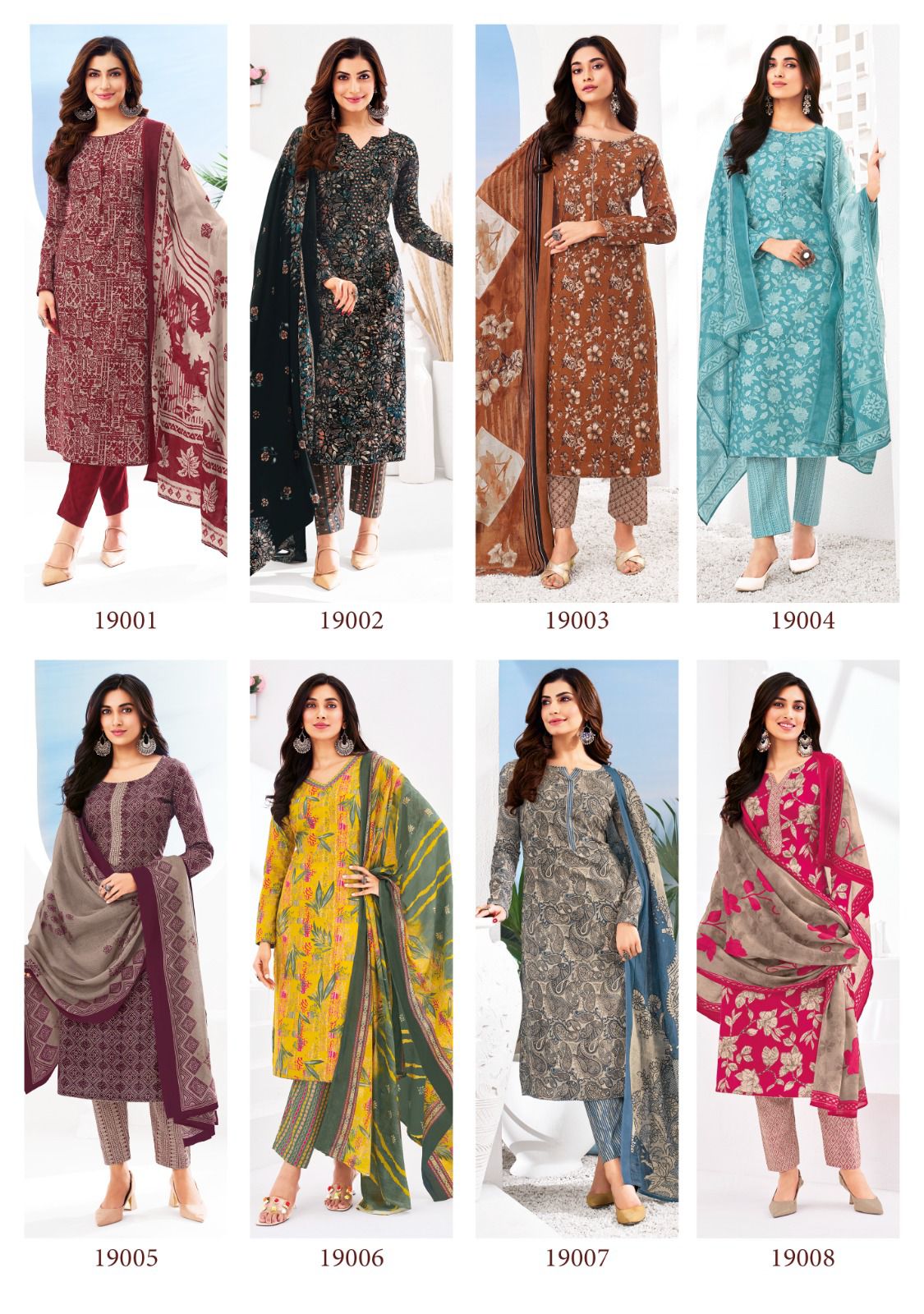 Zion Cotton Vol 19 Suryajyoti Pant Style Suits Wholesaler