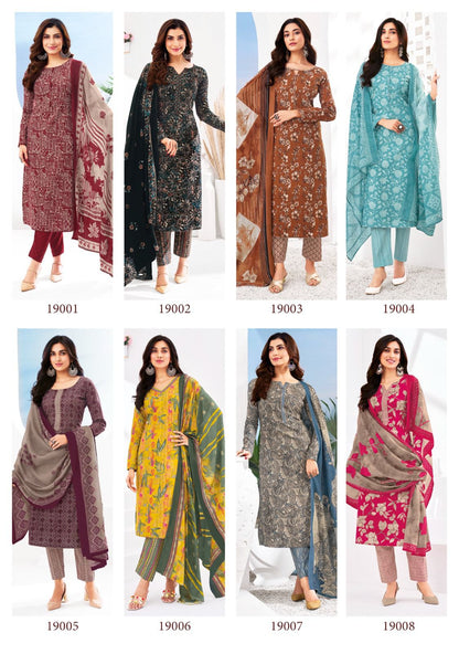 Zion Cotton Vol 19 Suryajyoti Pant Style Suits Wholesaler