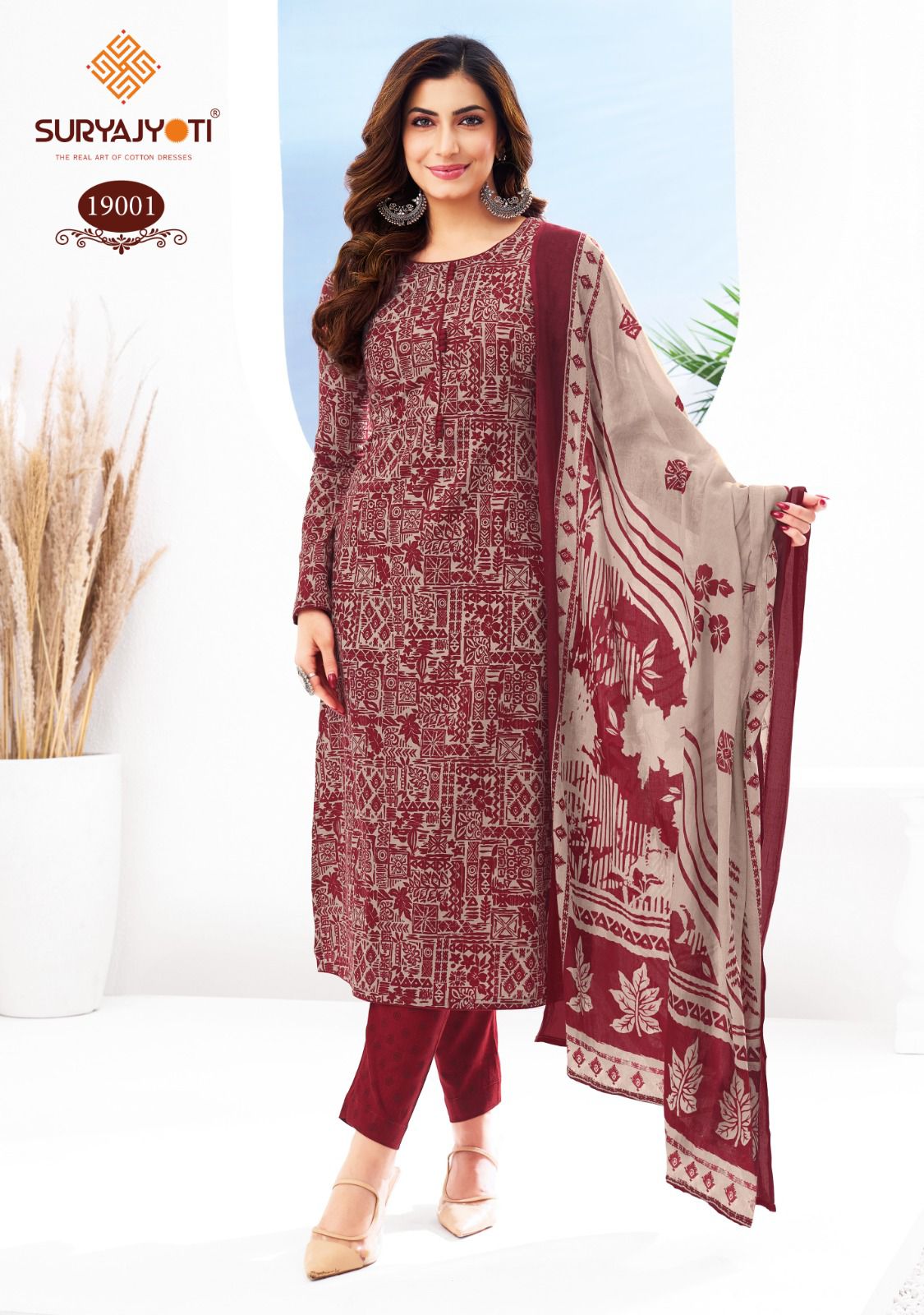 Zion Cotton Vol 19 Suryajyoti Pant Style Suits Wholesaler