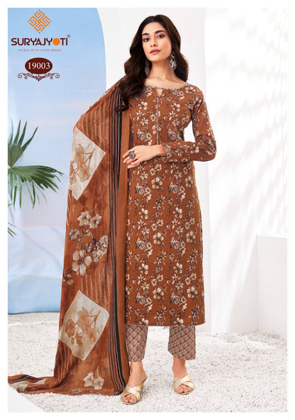 Zion Cotton Vol 19 Suryajyoti Pant Style Suits Wholesaler