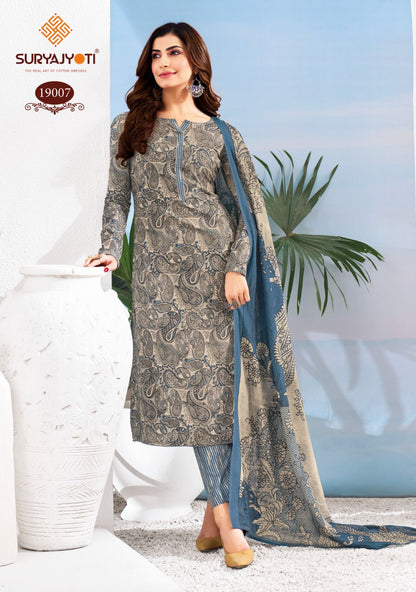 Zion Cotton Vol 19 Suryajyoti Pant Style Suits Wholesaler