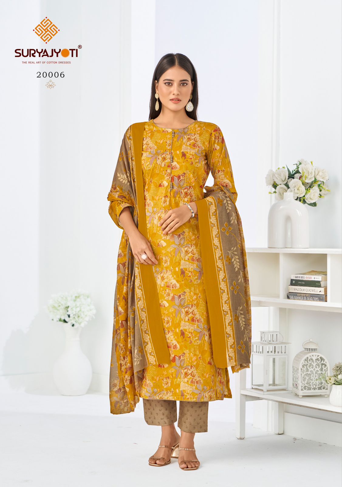 Zion Cotton Vol 20 Suryajyoti Pant Style Suits Supplier Gujarat