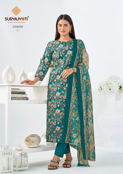 Zion Cotton Vol 20 Suryajyoti Readymade Pant Style Suits Manufacturer Gujarat