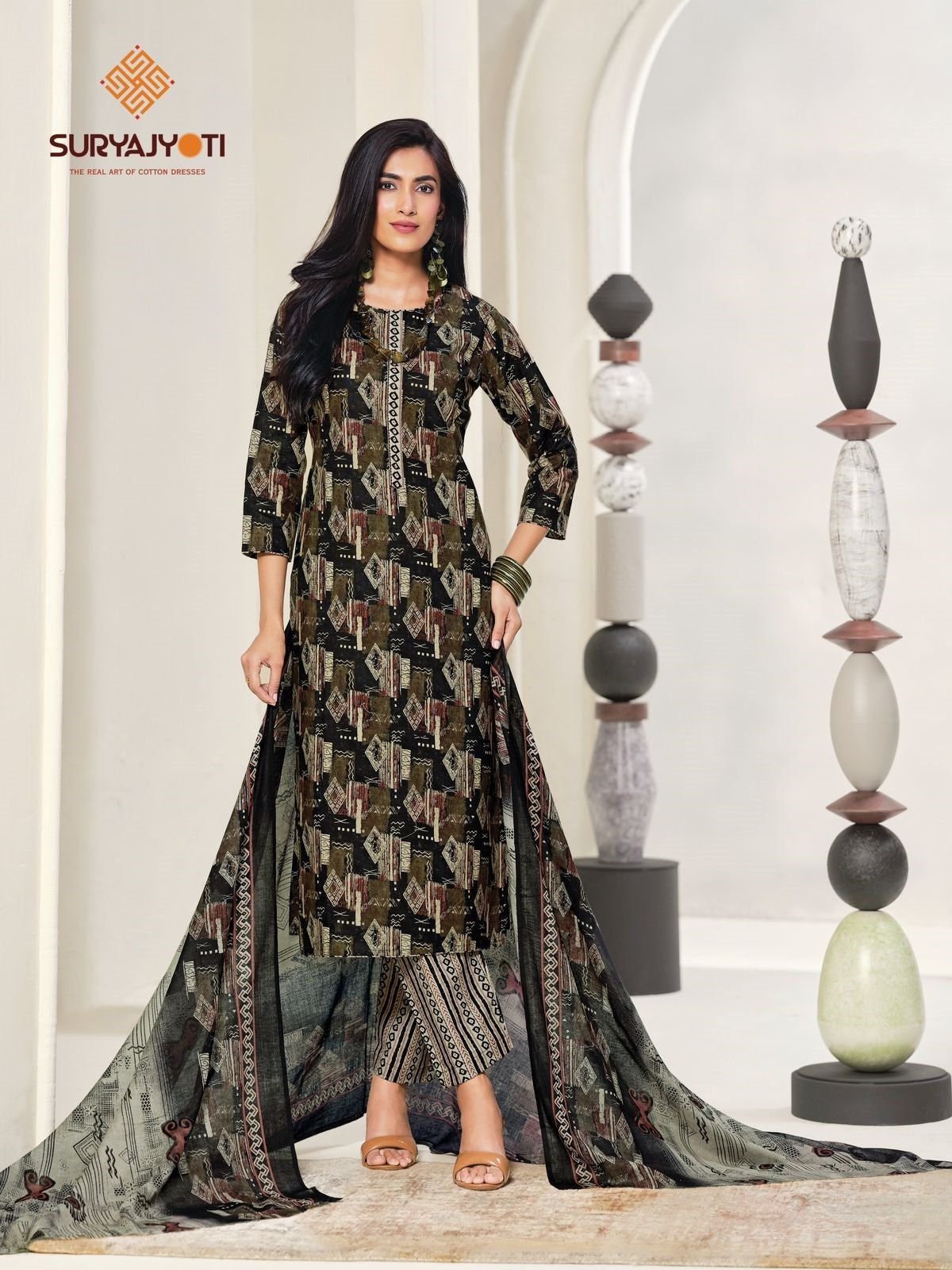 Zion Cotton Vol 21 Suryajyoti Pant Style Suits Exporter