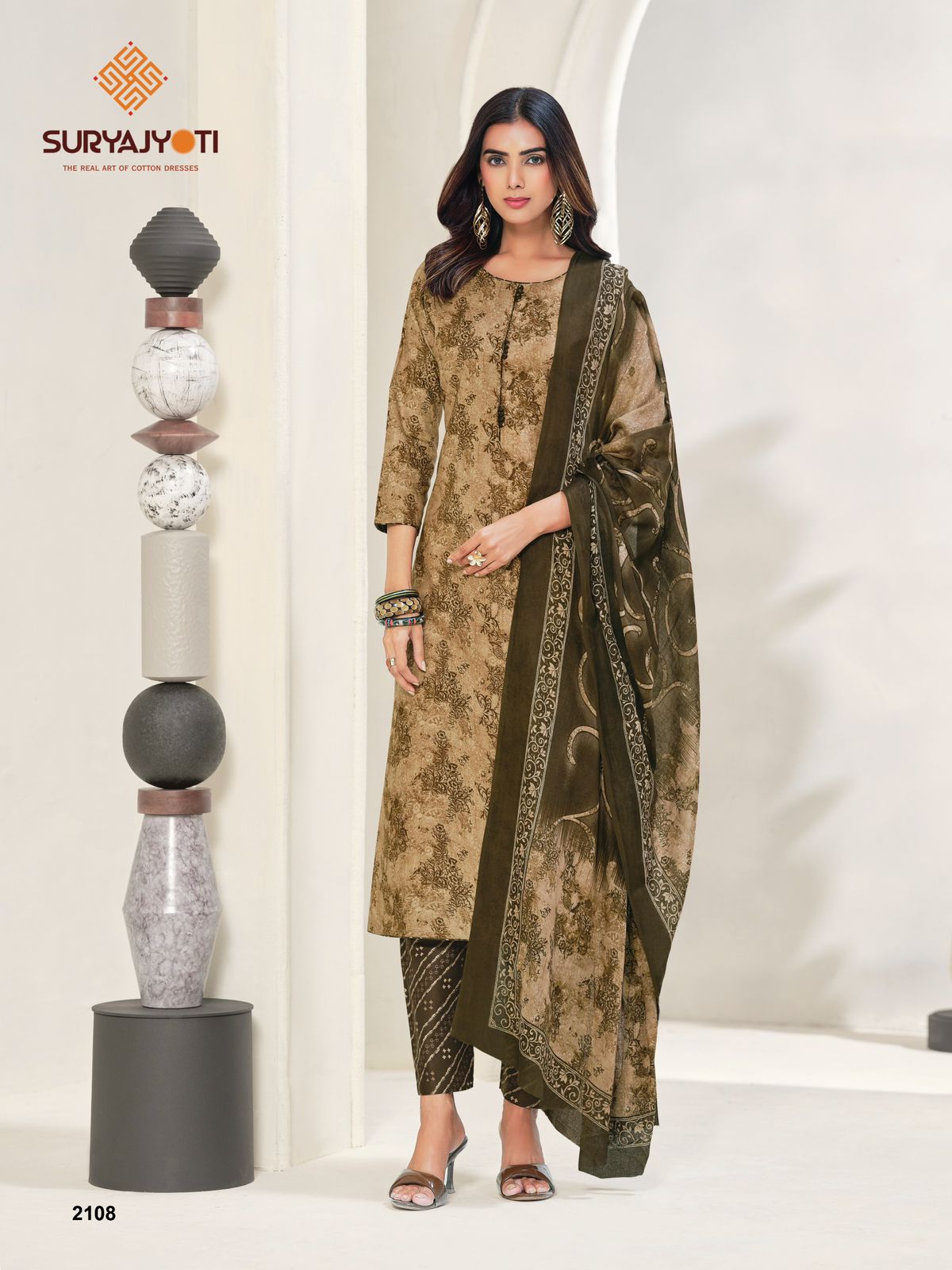 Zion Cotton Vol 21 Suryajyoti Pant Style Suits Exporter