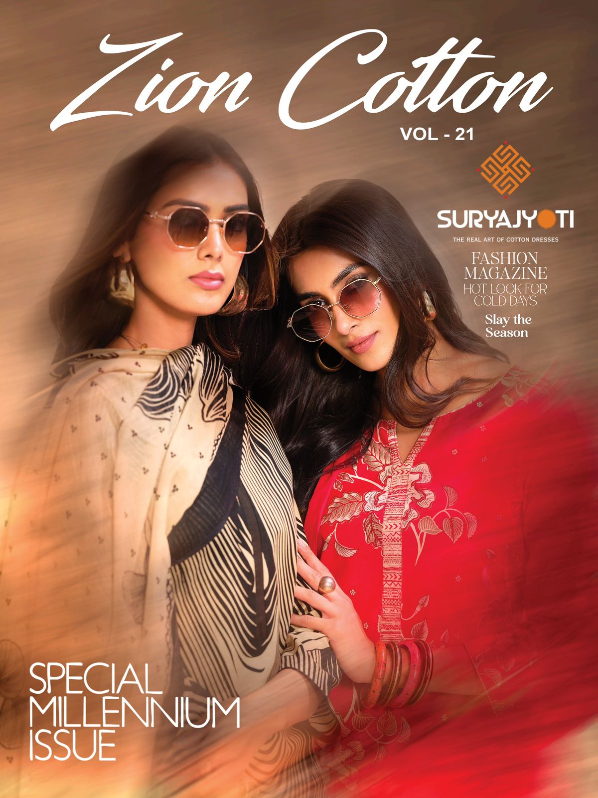 Zion Cotton Vol 21 Suryajyoti Pant Style Suits Exporter