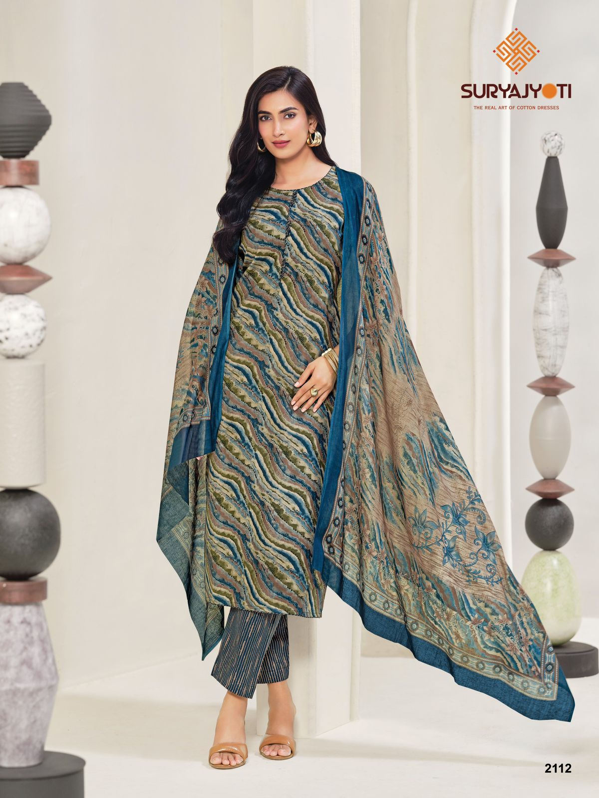 Zion Cotton Vol 21 Suryajyoti Readymade Pant Style Suits Manufacturer Ahmedabad
