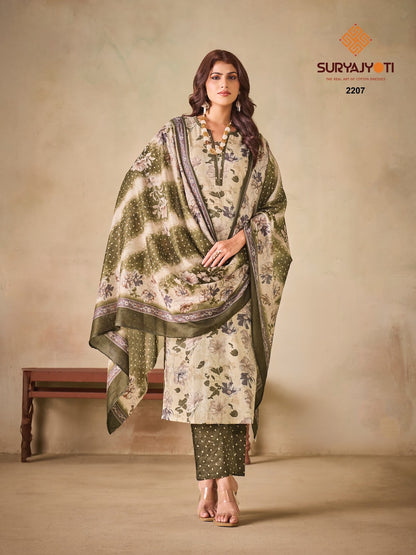 Zion Cotton Vol 22 Suryajyoti Readymade Pant Style Suits Exporter Ahmedabad