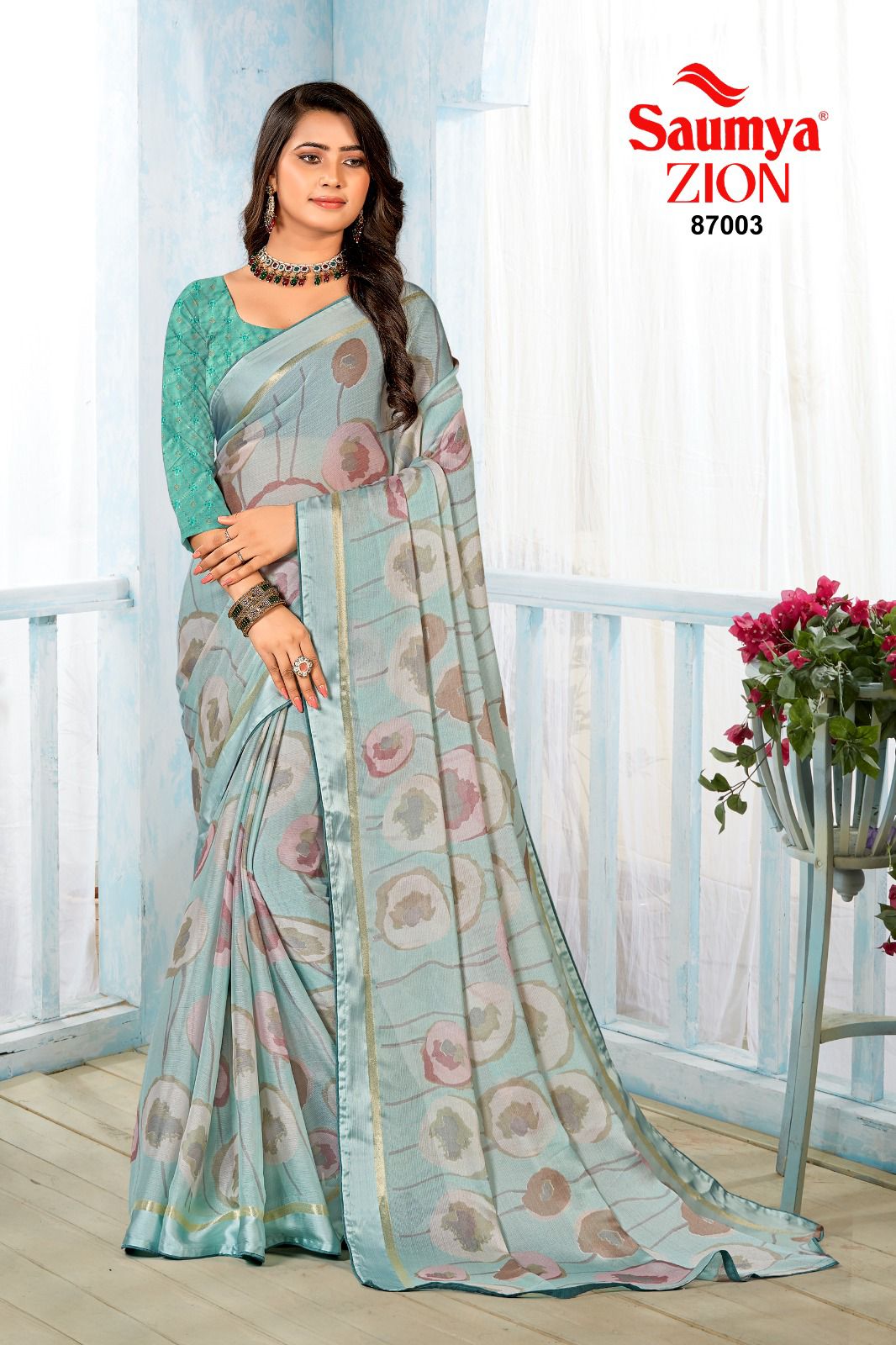 Zion Saumya J Viscose Sarees