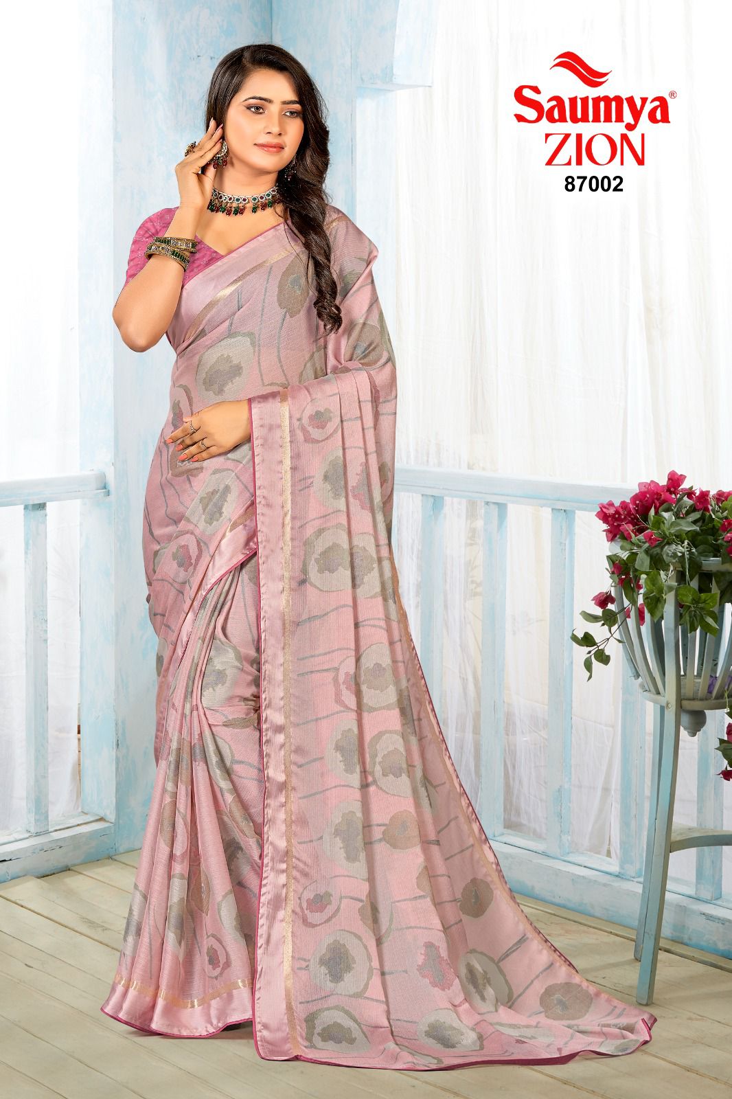 Zion Saumya J Viscose Sarees