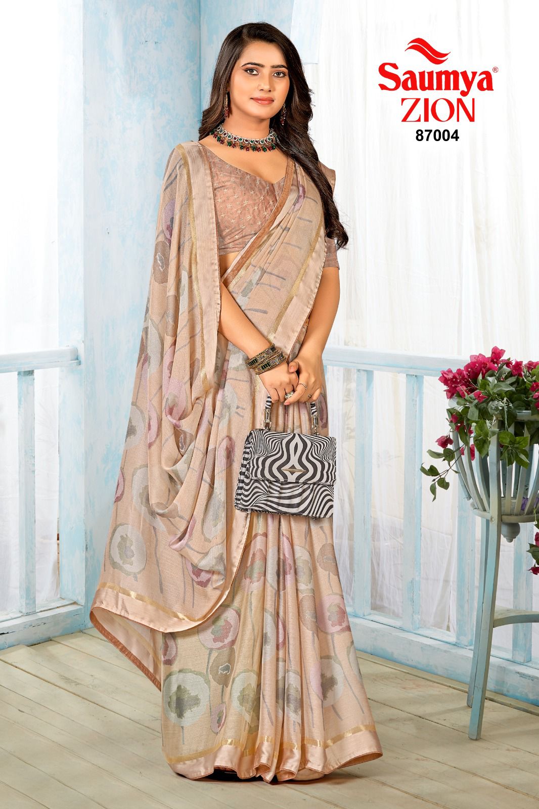 Zion Saumya J Viscose Sarees