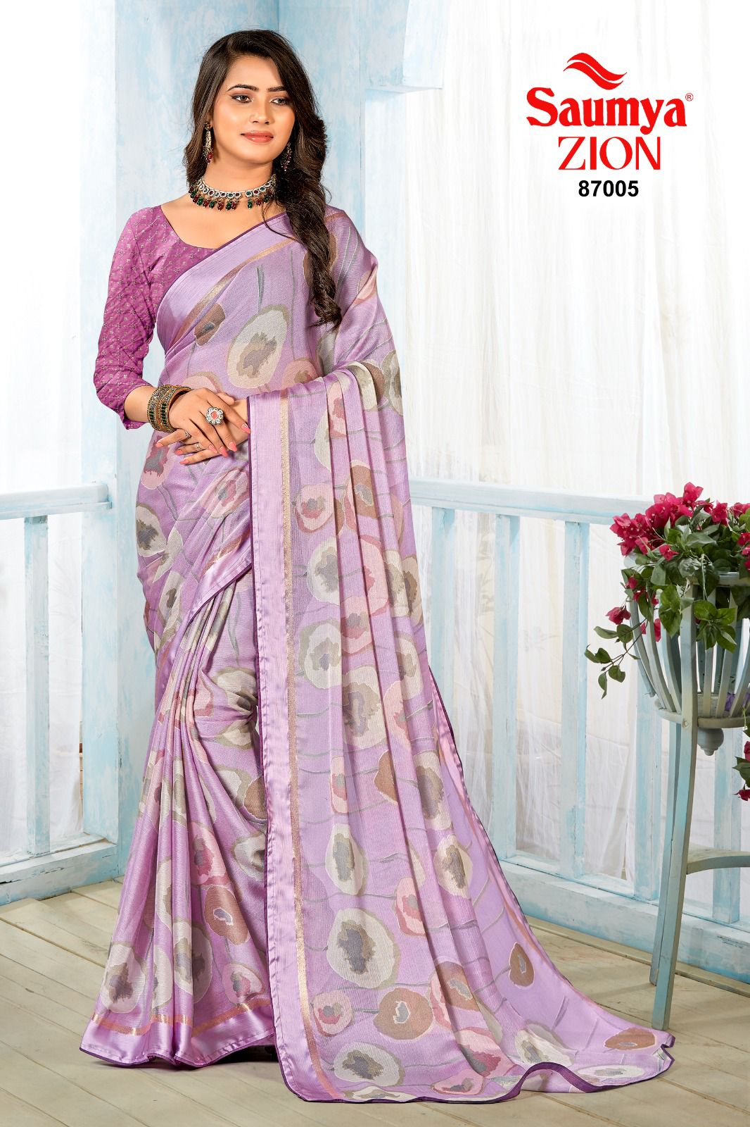 Zion Saumya J Viscose Sarees