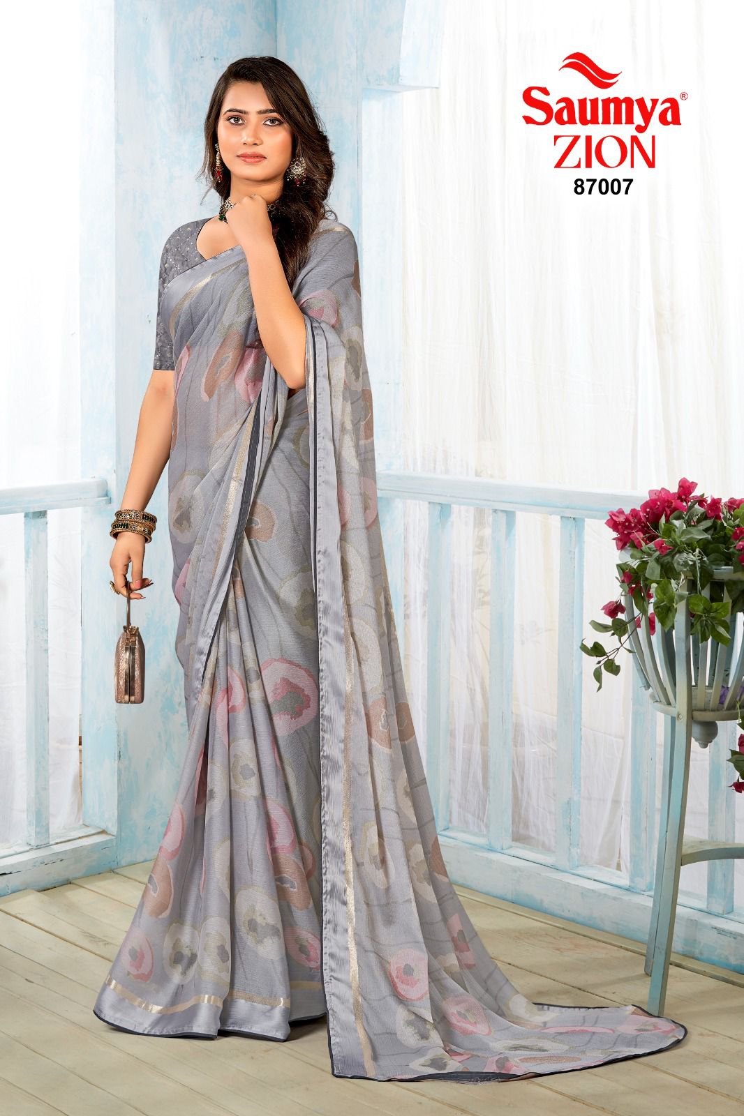 Zion Saumya J Viscose Sarees