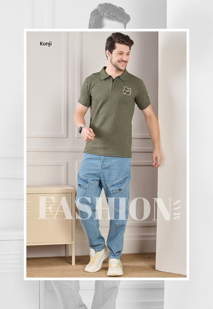 Zip Style Vol 360 Konji Knit Mens Tshirts Wholesale