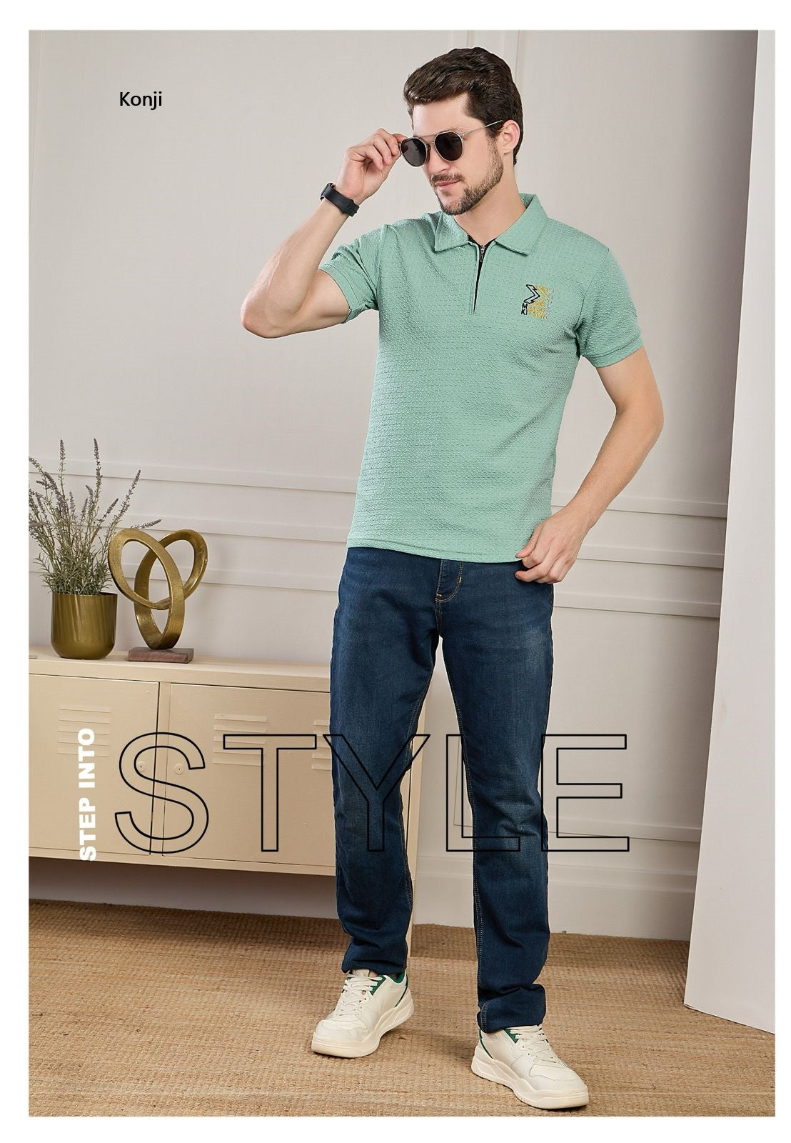 Zip Style Vol 360 Konji Knit Mens Tshirts Wholesale