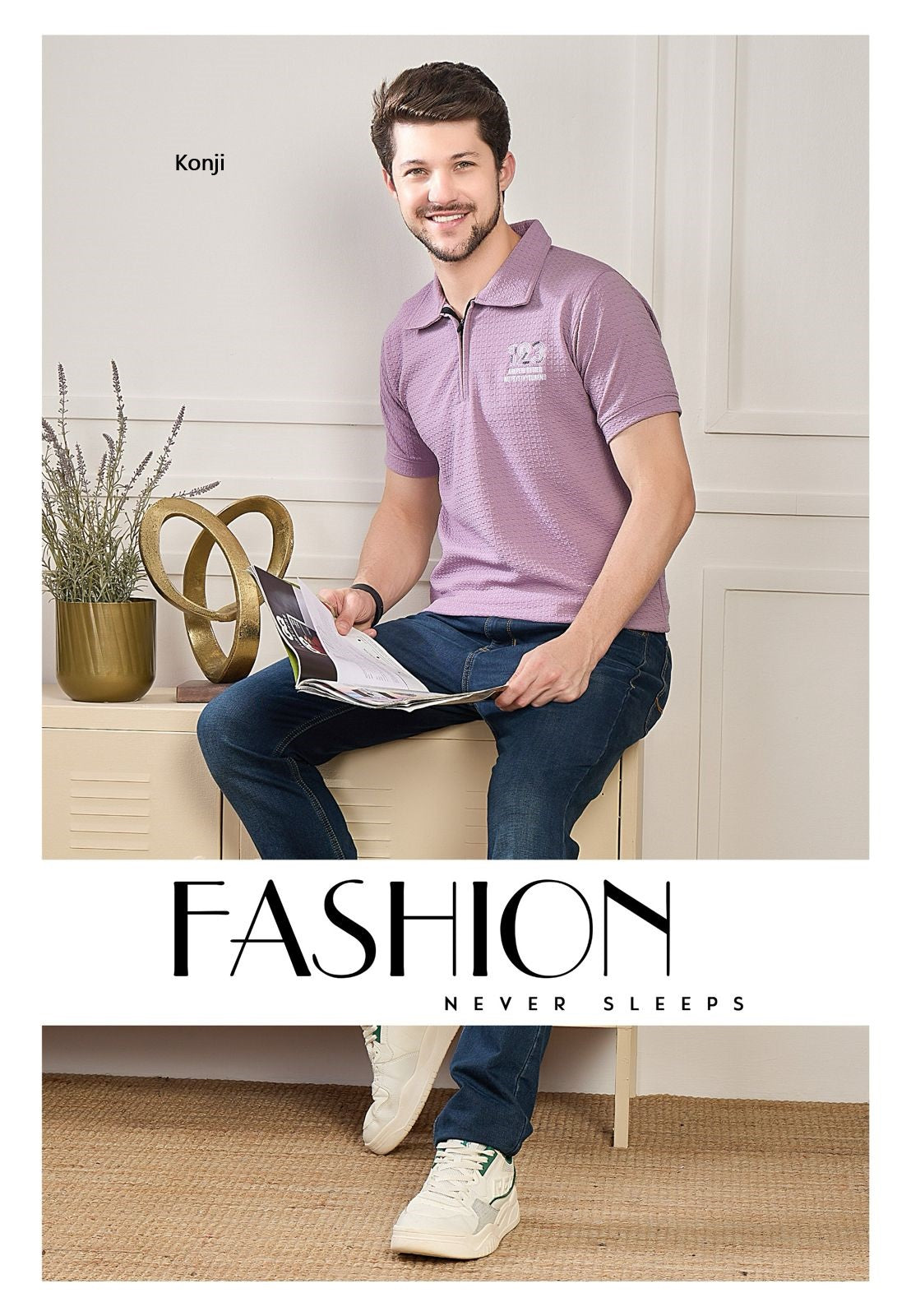 Zip Style Vol 360 Konji Knit Mens Tshirts Wholesale