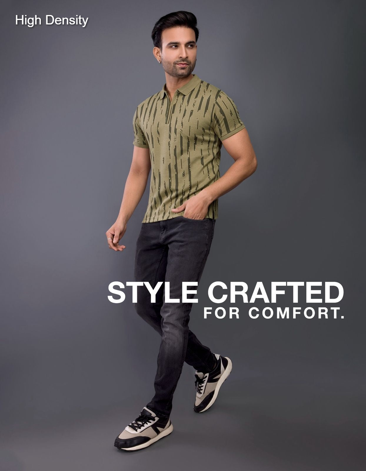 Zip Styles Vol 2617 2622 High Density Knit Mens Tshirts Wholesaler Ahmedabad