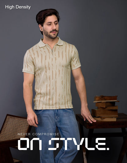 Zip Styles Vol 2617 2622 High Density Knit Mens Tshirts Wholesaler Ahmedabad