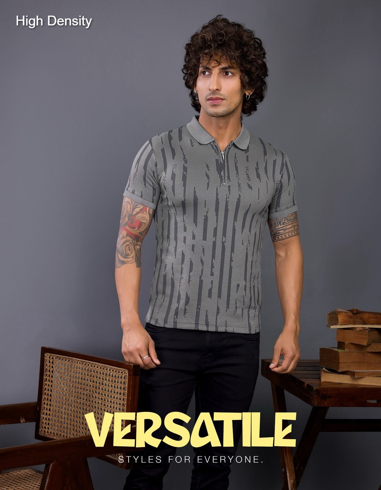 Zip Styles Vol 2617 2622 High Density Knit Mens Tshirts Wholesaler Ahmedabad