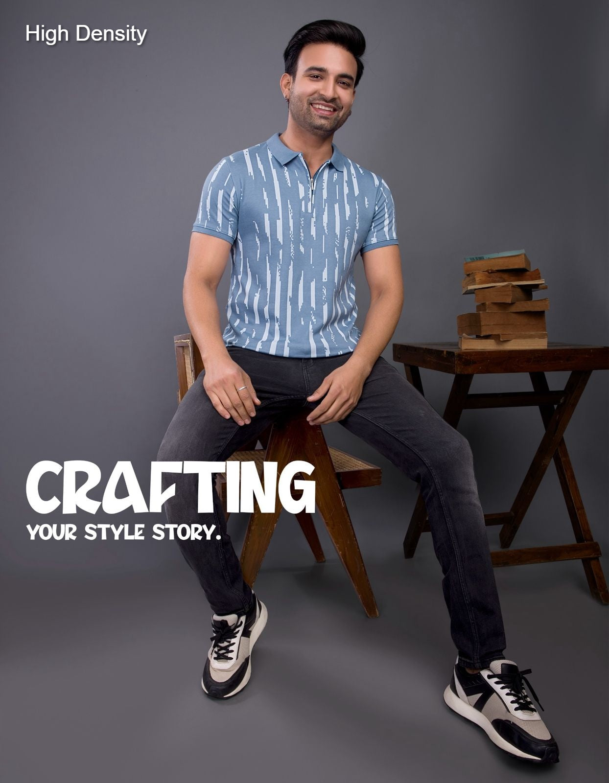 Zip Styles Vol 2617 2622 High Density Knit Mens Tshirts Wholesaler Ahmedabad