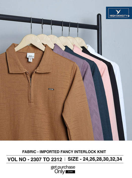 Zipper Style 2307-2312 High Density Imported Boys Tshirt Supplier India