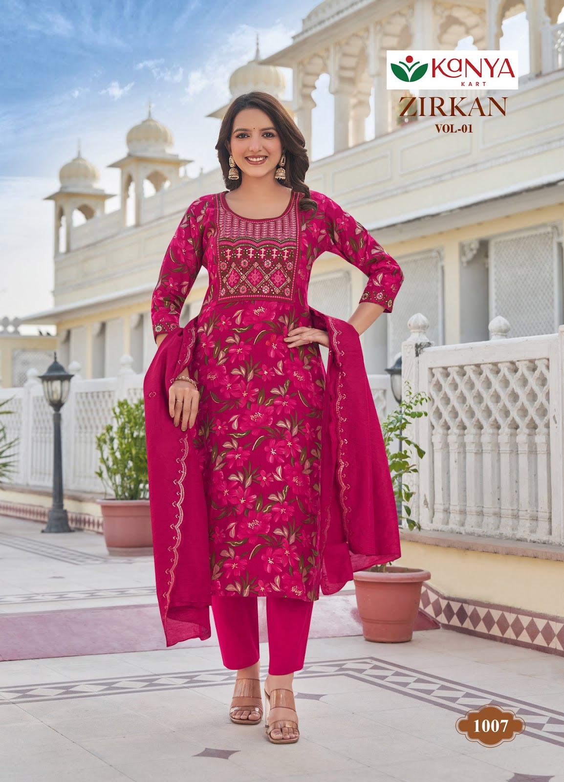Zirkan Vol 1 Kanya Kcm Vertican Readymade Pant Style Suits Wholesale